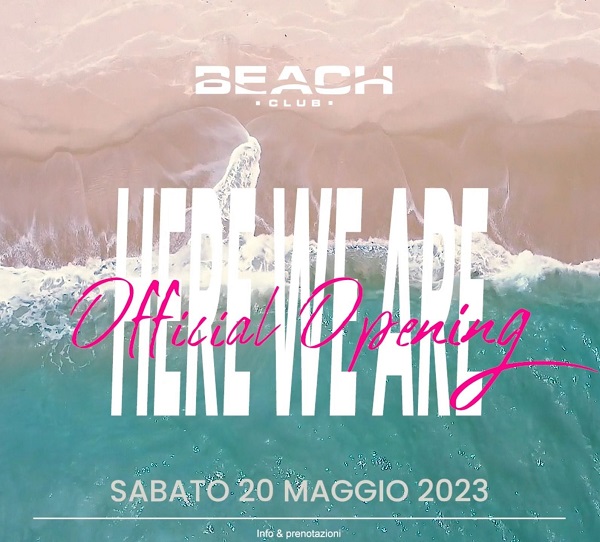 inaugurazione beach club versilia 2023